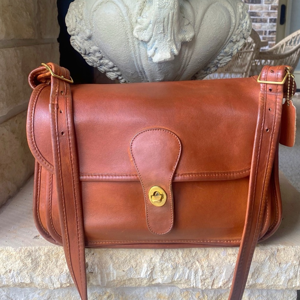 Vintage Coach Original Grand Rambler British Tan 👜FABULOUS!👜 BEST PRICE! - Picture 3 of 15